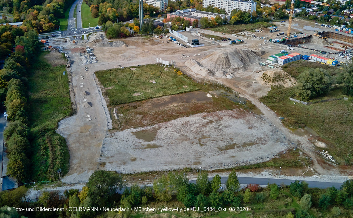 09.10.2020 - Baustelle Alexisqaurtier und Pandion Verde in Neuperlach